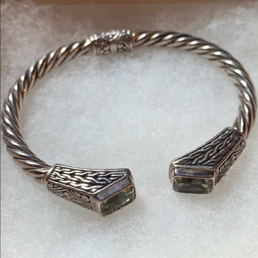 SAMUEL B Twisted 925 Sterling Silver Bangle